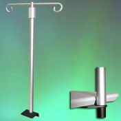Pole IVP télescopique en aluminium anodisé