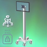 ErgonoFlex Medical Cart "e Cart LD 1" Pre-configuration for monitor
