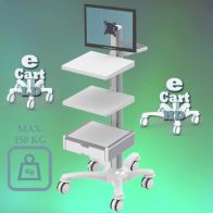 ErgonoFlex Medical cart "e Cart HD 1" Pre-configuration for monitor