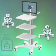 ErgonoFlex Medical cart "e Cart HD 2" Pre-configuration for monitor