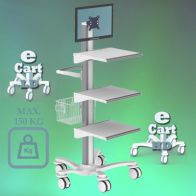 ErgonoFlex Medical cart "e Cart HD 6" Pre-configuration for monitor