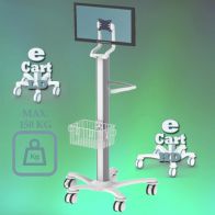 ErgonoFlex Medical cart "e Cart HD 9" Pre-configuration for monitor
