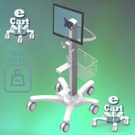 ErgonoFlex Medical cart "e Cart HD 11" Pre-configuration for monitor