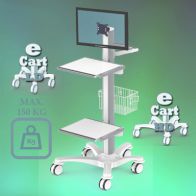 ErgonoFlex Medical cart "e Cart HD 12" Pre-configuration for monitor
