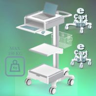 ErgonoFlex Medical Cart "e Cart HD 17" Pre-configuration for Laptop
