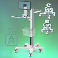 ErgonoFlex Medical cart "e Cart HD 19" Pre-configuration Combo for screen and keyboard