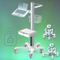 ErgonoFlex Medical Cart "e Cart HD 21" Pre-configuration for Laptop