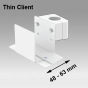 Support Universel Ajustable 48-63 mm Montage sur Pole Fixe de 25 mm