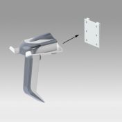 Holder for barcode hand shower