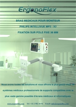 Our Medical Arms for Philips Intellivue Monitoring MP2 / X2 fixed pole mounting 38 mm