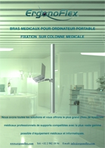 Our medical Laptop arms mounting on Medical column