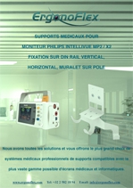 Medical mounting brackets for Philips Intellivue MP2 / X2 Monitor all fasteners