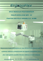 Our Medical Arms for Philips Intellivue Monitoring MP2 / X2 mounting on Pole Variable 23 - 40 mm