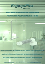 Our medical arms for infusion pole mounting on pole variable 23 - 40 mm