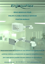 Our medical arms for Philips Flexible Server Module wall mount