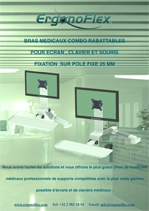 Our Combo Folding Medical Arms for Display, Keyboard and mouse, 25 mm pole mount PDF 10.20 MB (Low Resolution)