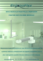 Our medical arms for infusion pole mounting on Medical Column