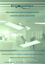 Our medical arms for keyboard and mouse fixed pole mounting 38 mm
