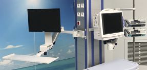 ErgonoFlex Medical Arm Combo for monitor and keyboard
