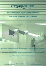 Our Medical Monitor Arms variable pole mounting 23 - 40 mm