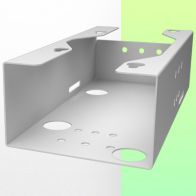 WorkiMed Bracket for power supply 227 x 112 x 66 mm