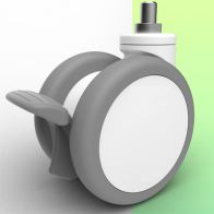 WorkiMed 100 mm antistatic medical wheel with foot brake