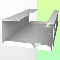 WorkiMed Bracket for power supply unit 395 x 203 x 105 mm