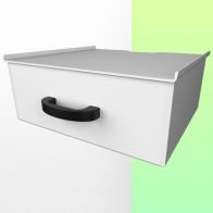 WorkiMed Block of 1 large drawer height 160 mm (Medium and Heavy Duty trolleys only)