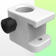 WorkiMed Adapter for Din European Rail 10x25 mm for 25 mm diameter tube