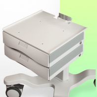 Large worktop for Workimed medical trolleys 422 x 397 mm