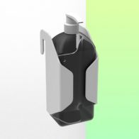 WorkiMed Gel holder 105 x 201 x 90 mm Fixation on Din rail 10 x 25 mm
